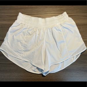 Lululemon White Hotty Hot Shorts
